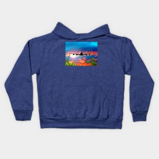 Airplane Landing Kids Hoodie